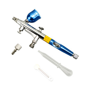 Aérographe HD-180 à double action avec buse de 0,5 mm, alimentation par gravité, vitesse réglable, pistolet de pulvérisation pour travaux artistiques, gobelet de 7,0 cc, portable - Product Image 2
