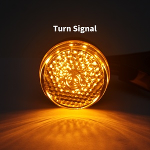 Luces <span class=keywords><strong>LED</strong></span> de Señal de Giro con Abrazadera de Horquilla de 41 mm para Tubos de Horquilla de Harley Sportster XL883 1200 Dyna - Product Image 5