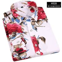 Chemises habillées décontractées d'été pour hommes, à simple boutonnage, manches longues, grandes tailles, respirantes, 100 % polyester, vente en gros de haute qualité