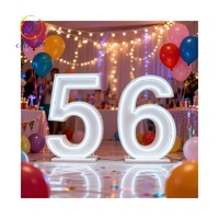 Décoration de Mariage 3ft 4ft Alphabets Lumineux LED Chiffres Géants Grandes Lettres Néon Métal Enseigne Lumineuse LED pour Événement Extérieur