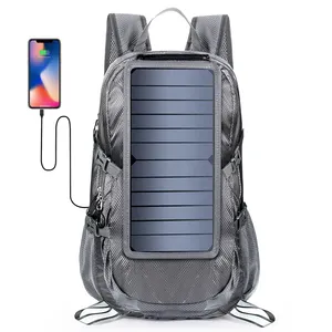 卸売格安スマートデザイン電話充電水和バックパックハイキングパック旅行バッグパック折りたたみ式太陽エネルギーシステムバッグ
