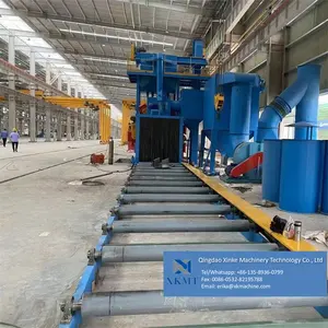 Pass Through Industrial Sandblasting Metal Metallurgy Machinery Cleaning Metal Surface Steel Plate Shot Blasting Machine