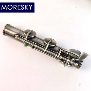 Flûte alto MORESKY 16 trous, clés en Sol, couleur bronze, avec deux embouchures - Product Image 3