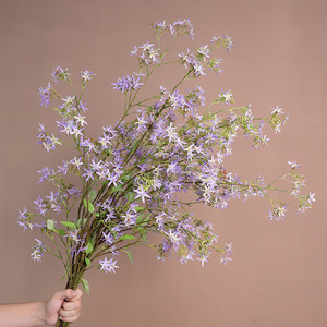 Ramilletes de jazmín artificial Ruilisi, flores de seda de color morado claro para decoración del hogar, arreglos florales para la mesa de la sala de estar - Product Image 4