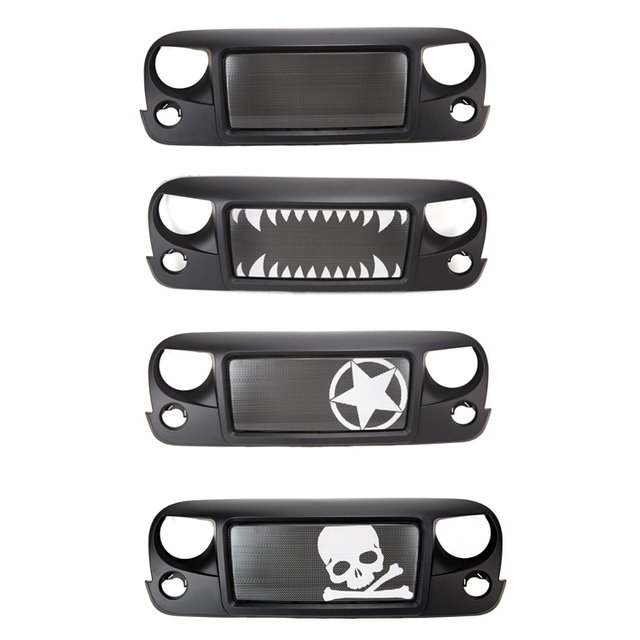 Front Grille for Jeep Wrangler JK 2007 2008 2009 2010 2011 2012 2013 2014 2015 2016 2017