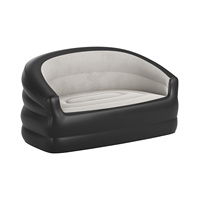 Pursuefree Deluxe Fauteuil Gonflable avec Pompe Intégrée, Canapé Gonflable Double Portable pour Camping Extérieur et Maison, Canapé Paresseux Automatique