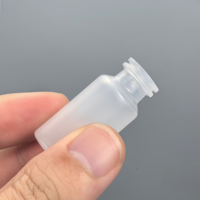 Vial Transparente para Inyección de Vacunas Veterinarias para Mascotas, 3 ml, Tapón de Goma PP/HDPE Estéril, Botella para Medicamentos Líquidos