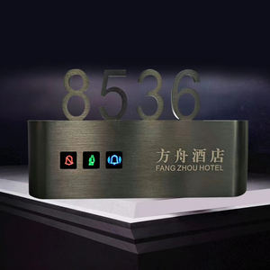 Numeri di Stanza per Hotel Personalizzati Creativi 3D LED Plug-In Strisce Luminose per Numeri Civici in Acciaio Inox IPX3 Impermeabili Multicolore - Product Image 5