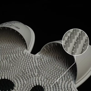 Tapis de bain en silicone à ventouse avec brosse pour le dos et éliminateur de peaux mortes, brosse/lave-pieds paresseux pour la maison - Product Image 3