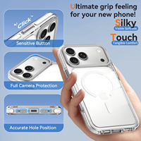 Coque de protection antichoc transparente personnalisée magnétique en métal blanc de haute qualité avec cadre d'objectif pour iPhone 18 17 Pro Max
