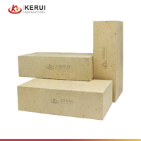 Brique cylindrique résistante au feu KERUI briques réfractaires à haute teneur en alumine 230X114X65mm pour fûts en acier de four à céramique