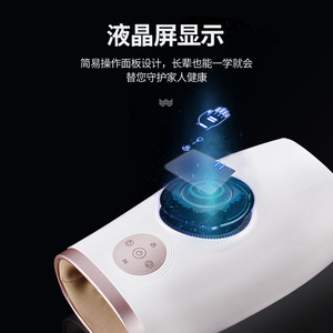 Hand Massager Pearl White <b>Heated</b> Airbag Massage <b>USB</b> Rechargeable Wireless Charging Lithium Battery Office Home Travel Use - Product Image 4
