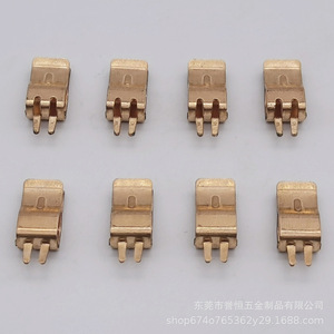 Piezas Metálicas Estampadas Yuheng, Insertos de Latón, Contactos de Enchufe para Componentes Electrónicos, Cobre Puro, Herrajes de Alta Precisión - Product Image 2