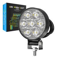 Nouvelle lampe de travail LED ronde de 2,5 pouces certifiée CE DXZ, 7 LED, projecteur tout-terrain marin, 4x4 JK 4WD Truck 12V-24V