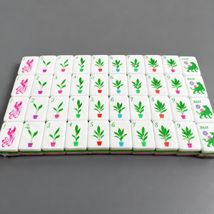 Venta al por mayor directa de fábrica: Fichas de mahjong de acrílico rosa talladas de lujo marca TOGYE, 160 fichas estilo americano, almacenamiento de 4 niveles, India - Product Image 3