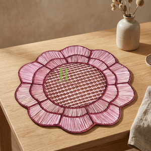 Tendance du moment : Sets de table en corde de papier, tailles personnalisables, variété de couleurs, pour décoration de mariage et décoration intérieure, en provenance du Vietnam, vente en gros. - Product Image 1