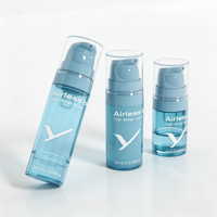Flacon pompe sans air PP indispensable au quotidien 5ml 10ml 15ml pour lotion, crème, crème pour les mains, crème de nuit, hydratant visage