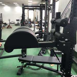 Chaise romaine pliable OEM à monter sur rack - <span class=keywords><strong>Hyperextension</strong></span> réglable pour les exercices du dos, équipement de gym à domicile peu encombrant - Product Image 5