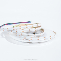 Tira de Luz LED COB RGBCW, 840 LED/m, Alta Densidad, 24 V, 12 mm, 24 W/m, Cinta LED Flexible, Cortable cada 50 mm, Tira LED RGB+CCT