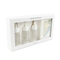 Coffret d'emballage de luxe écologique en carton rigide pour parfums et cosmétiques, avec gaufrage, pour flacons en verre vides de 50ml/100ml, crème visage et poudre libre