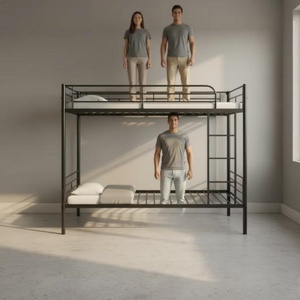 Lits superposés en métal robustes pour le personnel des dortoirs et les élèves des écoles - Product Image 5