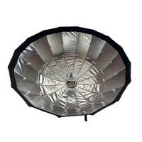 Triopo KL-105 105cm Boîte à lumière pliable argentée à verrouillage rapide, diffuseur de beauté, Speedbox, Softbox radar à pliage rapide avec monture Bowens