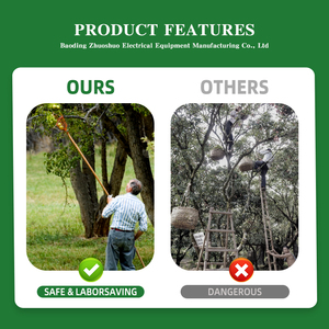 カスタマイズ可能 果物収穫器 伸縮ポールツール りんご オレンジ レモン 洋梨 マンゴー ピッカー - Product Image 4