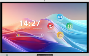 Tableau blanc interactif intelligent 4K UHD de 56 pouces <span class=keywords><strong>avec</strong></span> double système d'exploitation Android 16, <span class=keywords><strong>caméra</strong></span> <span class=keywords><strong>et</strong></span> microphone <span class=keywords><strong>intégrés</strong></span> - Product Image 4
