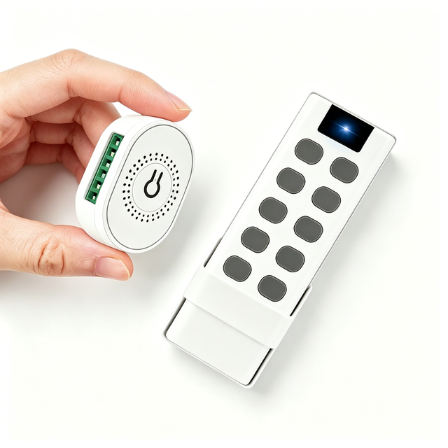 16A Mini DIY 2 Way Wireless Smart Switch Light Module Electrical 433MHZ RF 10 Keys Remote Control Home Led Lamp on Off