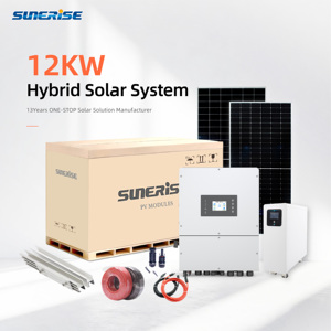 Bán buôn 6KW 10KW 12KW pin Lithium ion có thể sạc lại năng lượng mặt trời điện nhà biến tần Pin Bảng điều chỉnh năng lượng mặt trời lai hệ thống năng lượng - Product Image 2