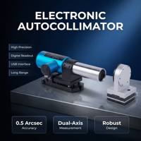 Autocollimateur électronique Zhongji MC030-ZJ10X2, modèle 5W, précision 0,5 secondes d'arc, mesure 10 mètres, rail de guidage