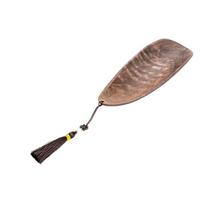 Ebony Solid Wood <b>Tea</b> Scoop Set Oval Shape Kung Fu <b>Tea</b> Ceremony Accessories With <b>Tea</b> <b>Tray</b> And Spoon For Afternoon <b>Tea</b> - Product Image 5