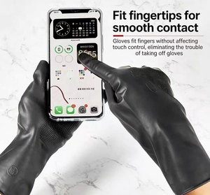 Collection complète de produits pour salon de coiffure, gants en latex, teinture capillaire épaissie, antidérapant en caoutchouc, outils spéciaux noirs pour salon de coiffure - Product Image 3