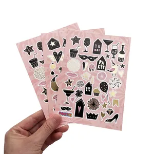 Waterproof Custom Self Adhesive Vinyl A4 A5 A6 Sheets Kiss Cut Paper Sticker Labels Printing