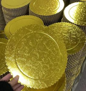 Fabrik Großhandel Weiß Silber Gold Überbackene Folie Kuchen Basis Runde Kuchen brett Kuchen Werkzeuge - Product Image 1