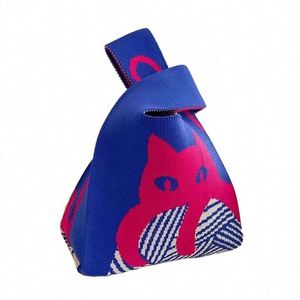 Bolso de Mano Tejido a Crochet, Casual y Moderno, Mini Bolso de Compras Portátil para Mujer - Product Image 2