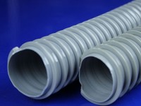 Conduits flexibles en PVC gris Tuyau d'eau flexible pour jardin Tuyau flexible pour conduits d'air en PVC