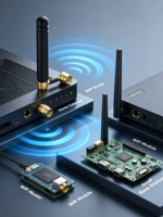 Antenne intérieure ISM Aurora Yu AN33 Mini 2,4 GHz à montage sur base, haute performance, gain 2 dBi, polarisation verticale pour connecteur mâle