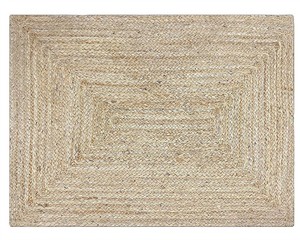 <span class=keywords><strong>Tapis</strong></span> en jute tressé à bord festonné, moelleux et doux, <span class=keywords><strong>pour</strong></span> chambre d'enfant, maison, centre musical, style ethnique vintage, salon, <span class=keywords><strong>sport</strong></span>, 10x12 pieds - Product Image 1