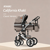 Poussette bébé JXB nouvelle conception avec roues en caoutchouc, coupe-vent, thermique, tout-en-un, avec sac à langer