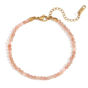 Elegante Novo Ouro <span class=keywords><strong>18K</strong></span> e Aço Inoxidável Pulseira Frisada com Natural Verde Opal Turquesa Presente Perfeito para As Mulheres - Product Image 4