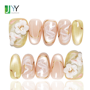 <span class=keywords><strong>Uñas</strong></span> Postizas de Gel de Alta Calidad Personalizadas, Hechas a Mano, 3D, Venta al por Mayor, Puntas de <span class=keywords><strong>Uñas</strong></span> Postizas Hechas a Mano con Caja y Kit de Herramientas - Product Image 1