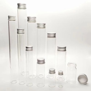 Vetro Trasparente per Provette con Tappo a Vite in Alluminio Certificato CE Varie Dimensioni - Product Image 2