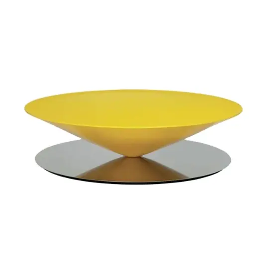 Italian Design round Tea Table Diamond mirror face Modern Fiberglass Center Table for Living Room Furniture
