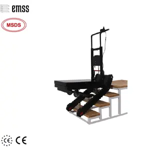 EMSS 400KG Carga armazém carrinho elétrico bagagem carrinho carrinho Escalada Stair Trolley