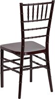 Chaise d'appoint commerciale robuste, siège d'événement blanc style bambou pour banquets d'hôtel et fêtes de jardin