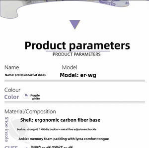 Patins à roulettes en fibre de carbone à quatre roues réglables Ruidonle, patins à roulettes de compétition de niveau professionnel pour adultes - Product Image 6