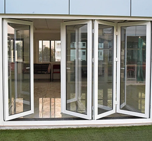 Puerta plegable corrediza <span class=keywords><strong>de</strong></span> <span class=keywords><strong>policarbonato</strong></span> estilo francés moderno al por mayor Puerta <span class=keywords><strong>de</strong></span> <span class=keywords><strong>ducha</strong></span> automática impermeable <span class=keywords><strong>de</strong></span> PVC acabada para apartamentos - Product Image 4