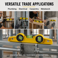 Niveau magnétique haute précision en aluminium moulé sous pression, règle de mesure industrielle pour la construction