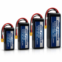 Batterie solide DHC OEM 11.1V 3S 1800mAh 25C, pack haute performance 500 cycles pour drone de course FPV et avion RC